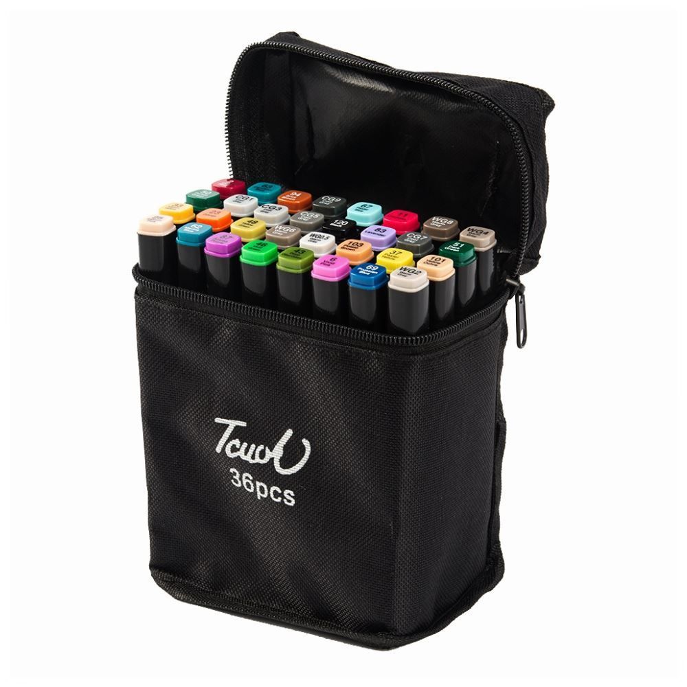 Kit Canetinhas 36 Cores Touch Ponta Dupla - Della Import