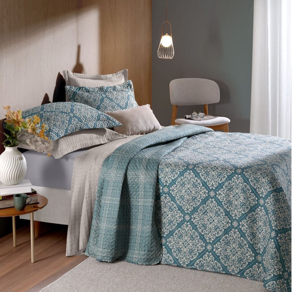 Kit Cobre Leito Queen Madison Hedrons 3 Pçs - Tresor