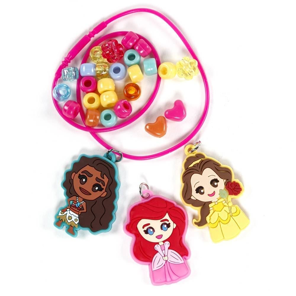 Kit Colares E Pulseiras Com Miçangas E Pingentes Princesas Disney - 054119
