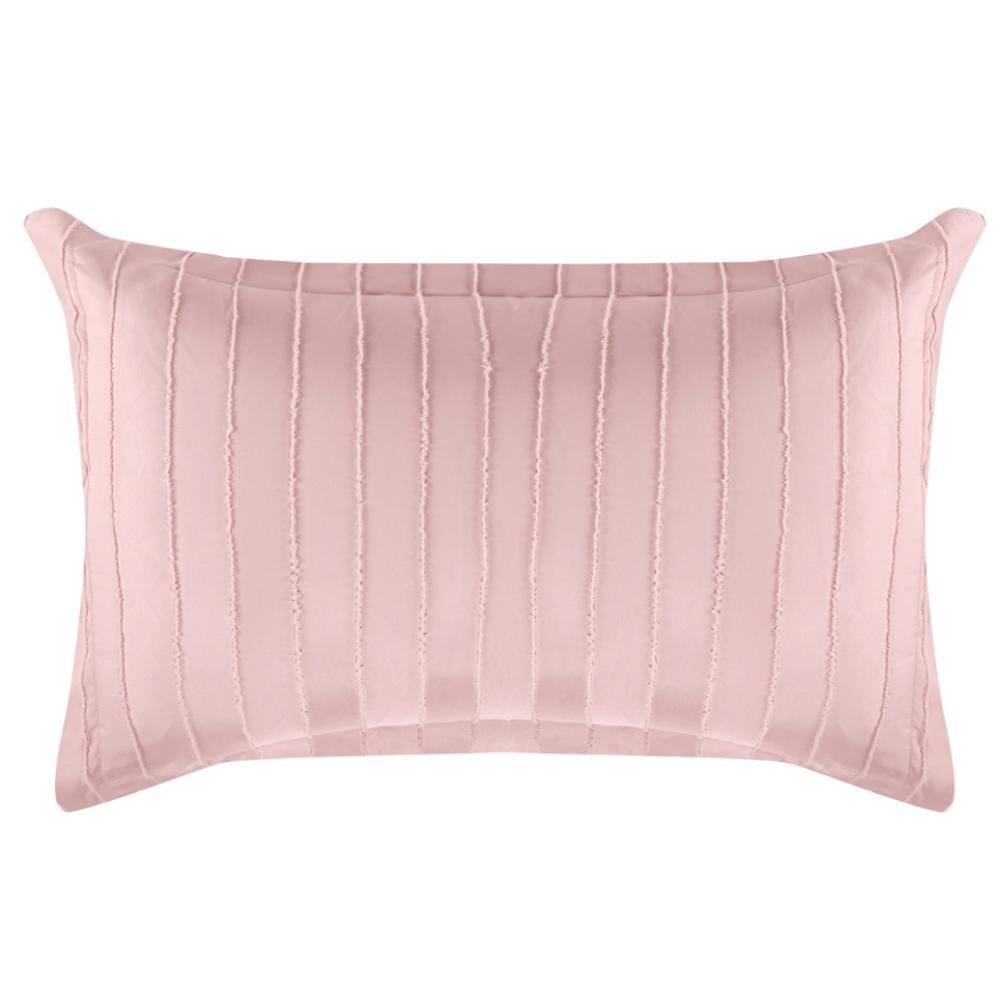 Kit Colcha Casal 100% Poliéster Lisa Premier Havan Casa 3 Pçs - Rosa