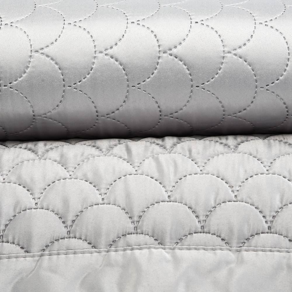 Kit Colcha Casal 100% Poliéster Havan Casa 3 Pçs - Prata