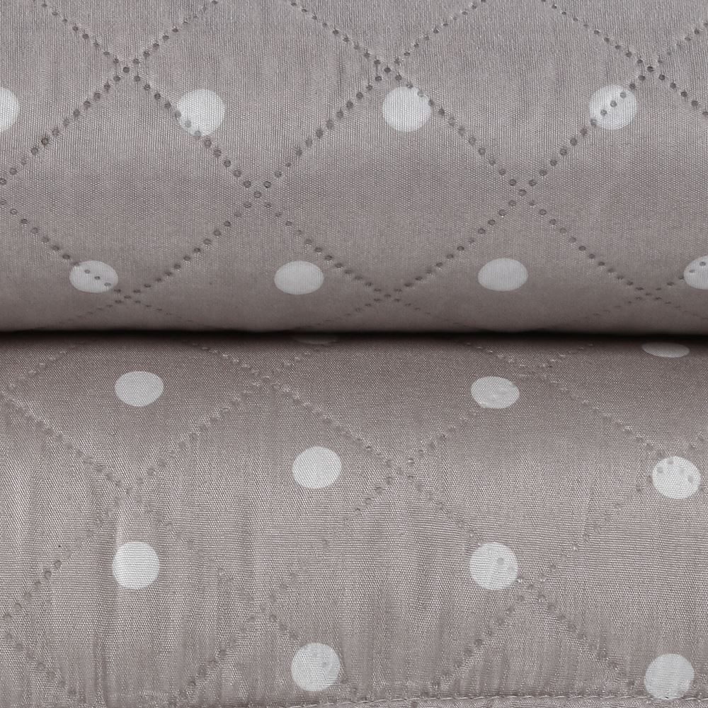 Kit Colcha King Dupla Face 150 Fios Versalhes Poá Havan Casa - Bege 