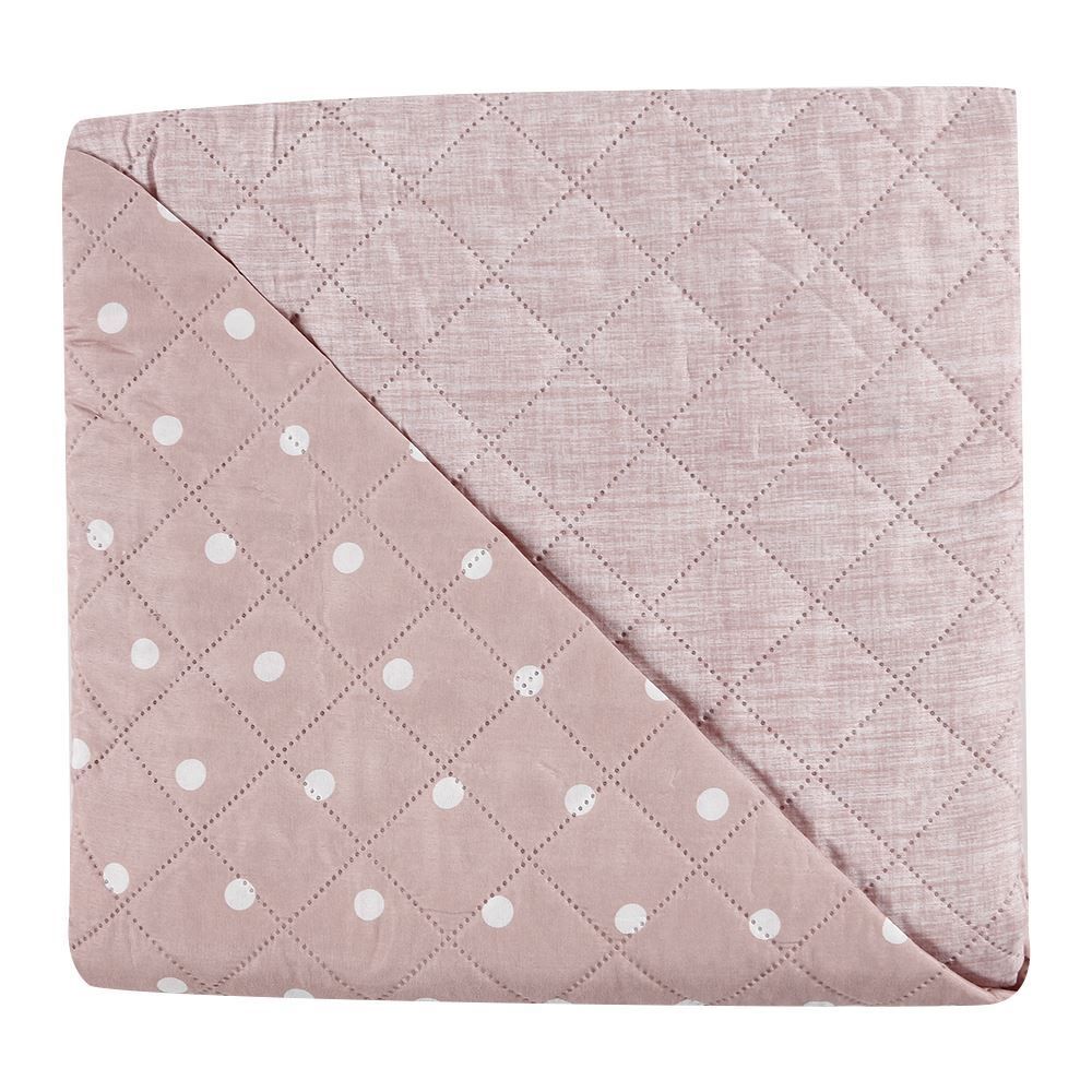 Kit Colcha King Dupla Face 150 Fios Versalhes Poá Havan Casa - Rosa Pálido 