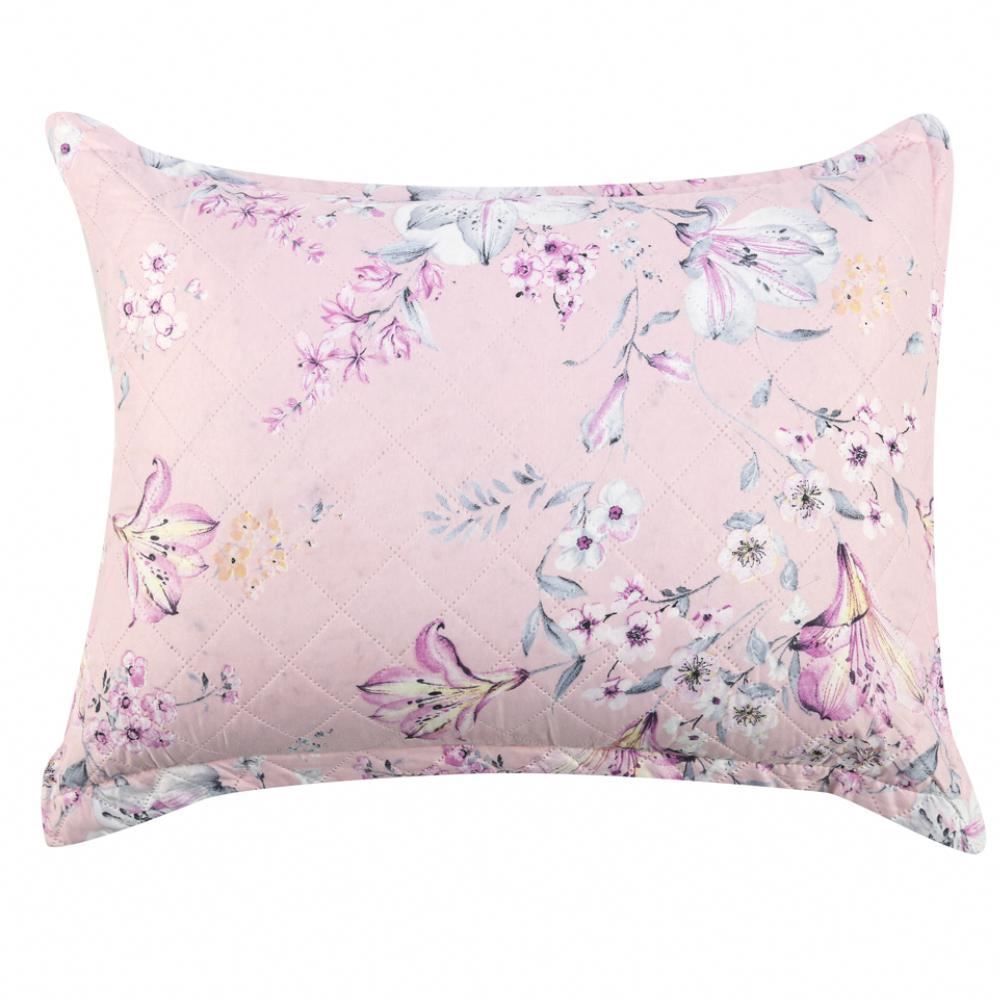 Kit Colcha King Estampada Versalhes 3 Peças Havan Casa - Florença Rosa Floral