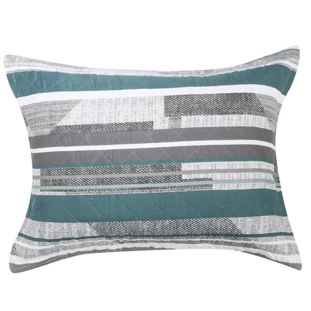 Kit Colcha King Estampada Versalhes 3 Peças Havan Casa - Roma Verde Geo