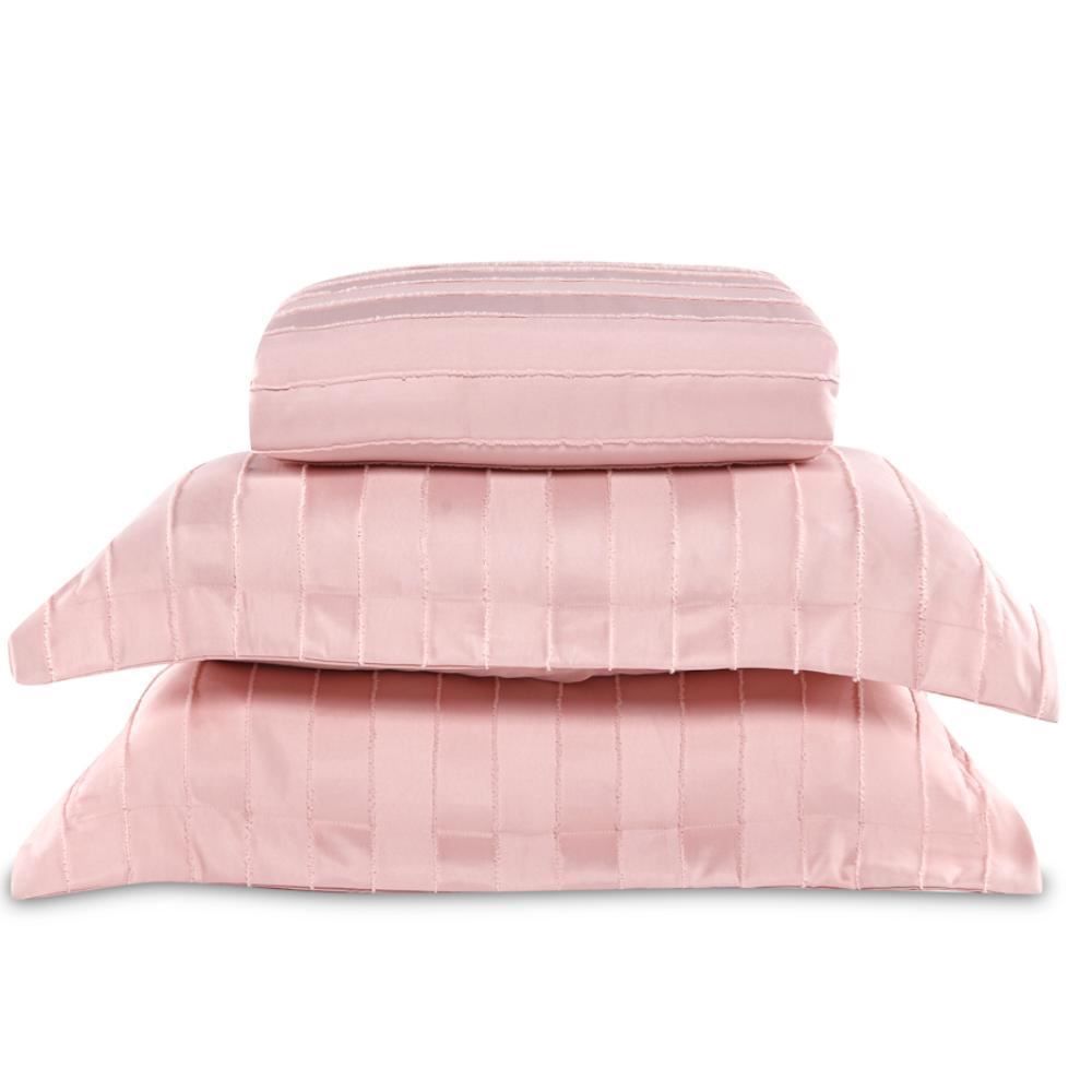 Kit Colcha King Lisa Premier Havan Casa 3 Pçs - Rosa