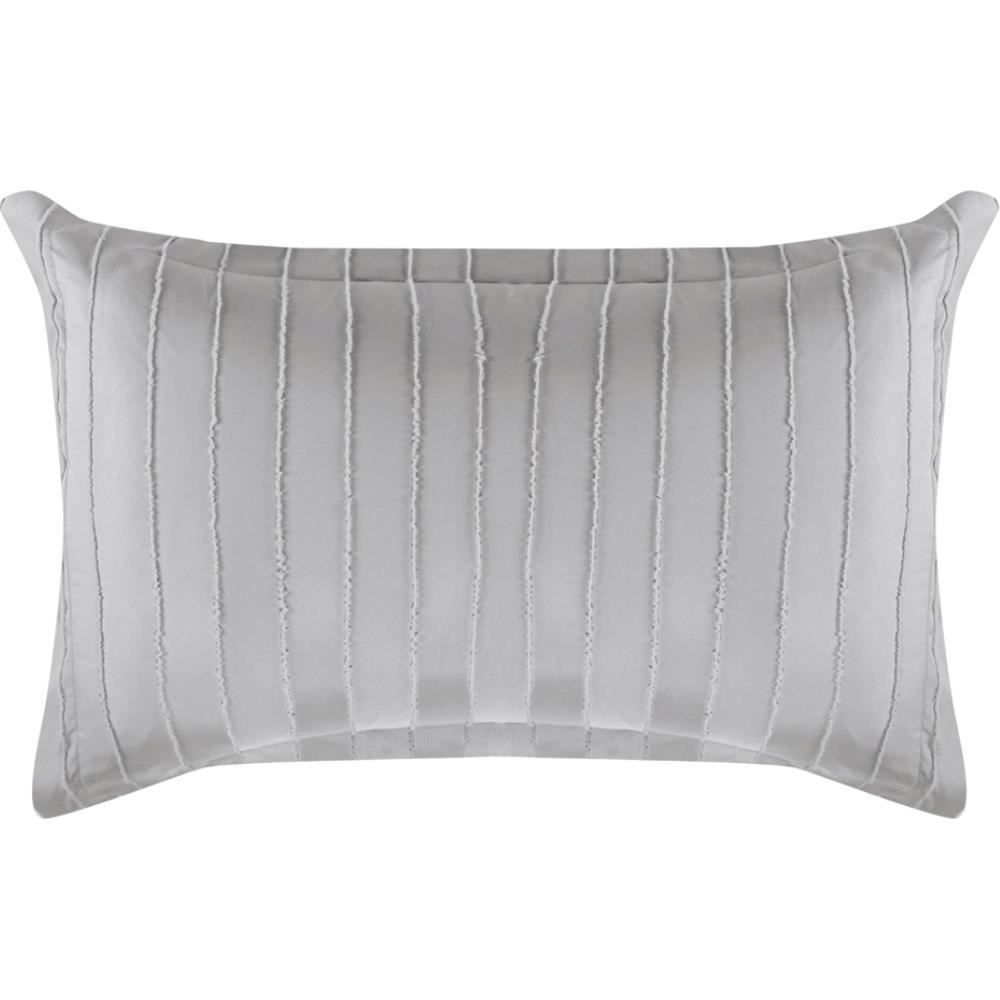 Kit Colcha Queen 100% Poliéster Lisa Premier Havan Casa 3 Pçs - Cinza