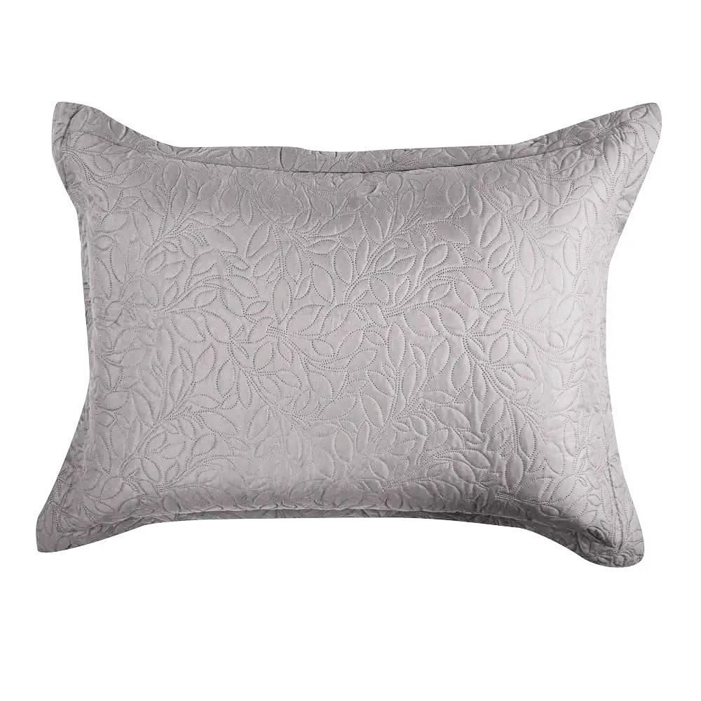 Kit Colcha Queen 100% Poliéster Lisa Versalhes Havan Casa 3 Peças - Cinza Amianto