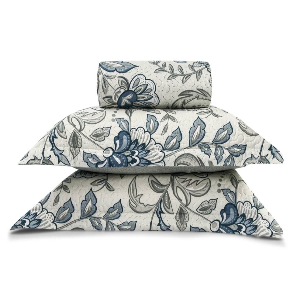 Kit Colcha Queen Havan Casa 3 Pçs - Naomi Floral