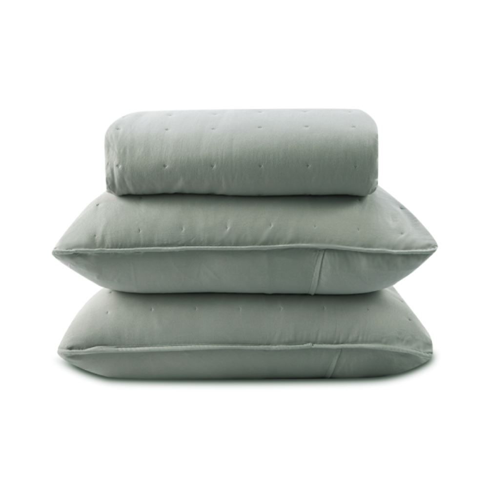 Kit Colcha Queen Elegance Havan Casa 3 Pçs - Verde