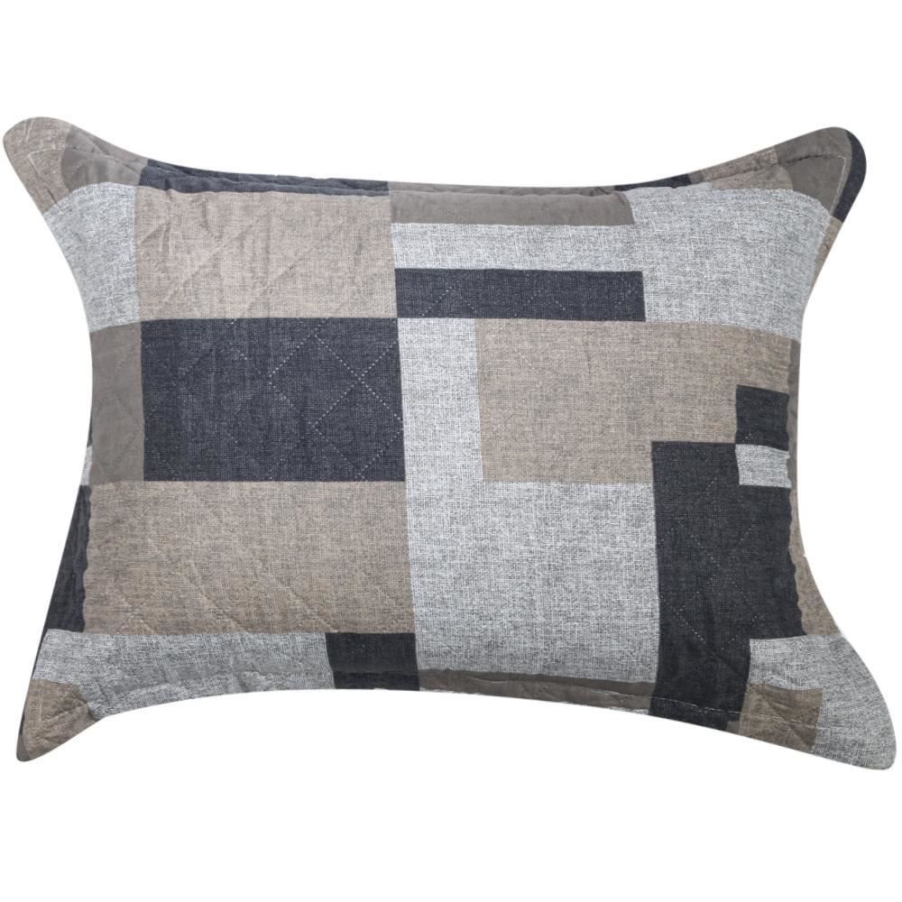 Kit Colcha Queen Estampada Versalhes 3 Peças Havan Casa - Milão Bege Geo