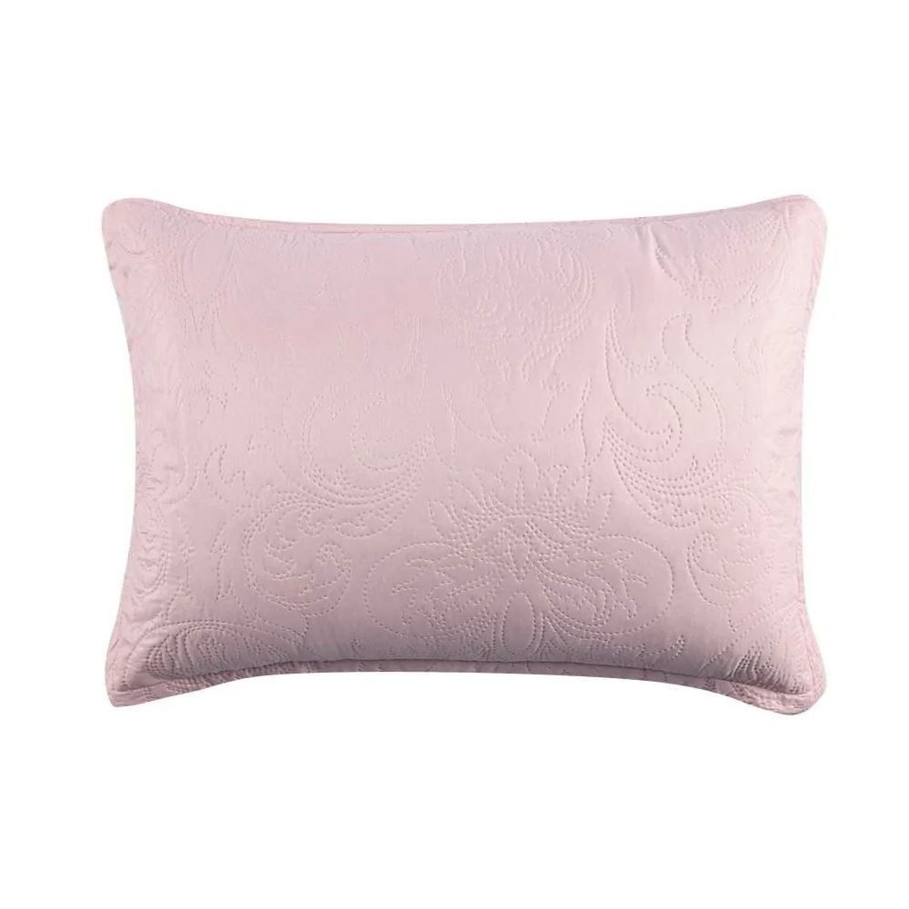 Kit Colcha Solteiro Microfibra Lisa Rozac 2 Pçs - Rosa Pálido