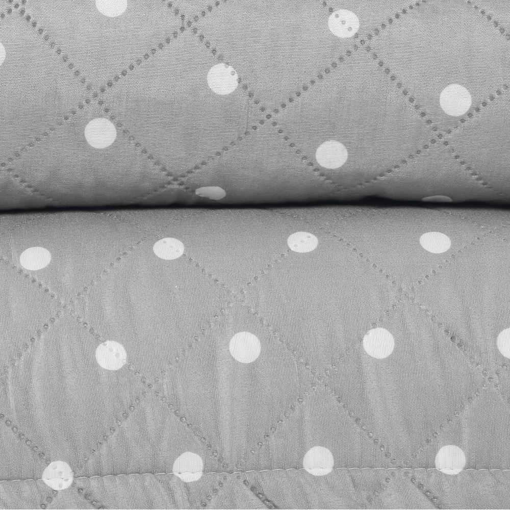 Kit Colcha Solteiro Dupla Face 150 Fios Versalhes Havan Casa 2 Pçs - Cinza Amianto