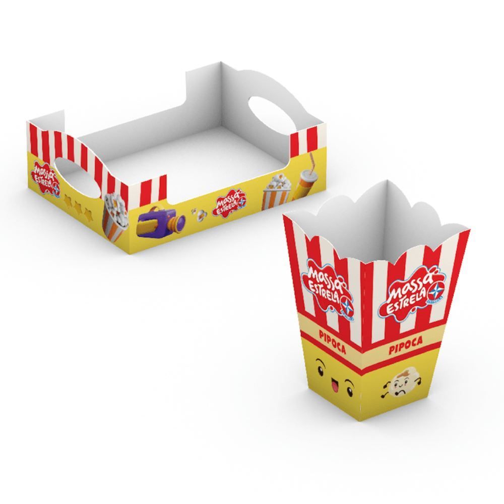 Kit Com Livro E Acessórios Massinha Pipocando Estrela - Diversos