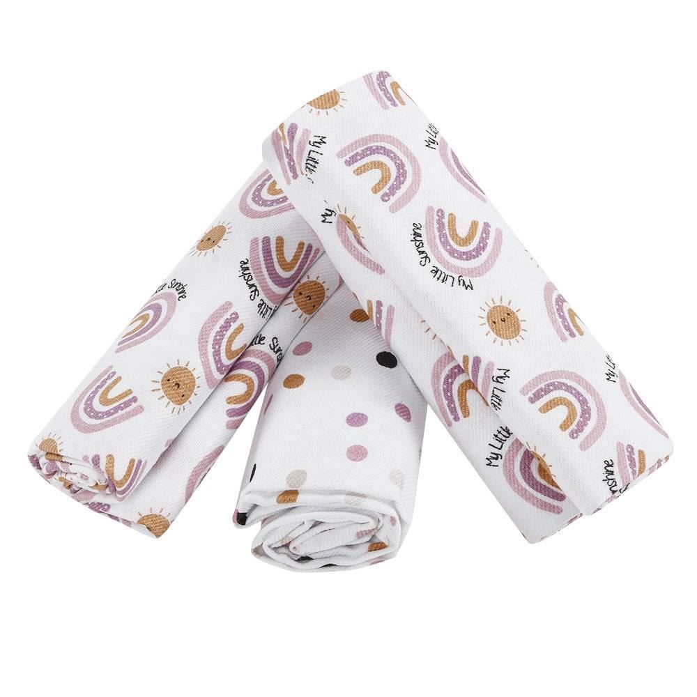 Kit Cueiro Com 3 Peças 80X80cm Havan Baby - Arco-Íris