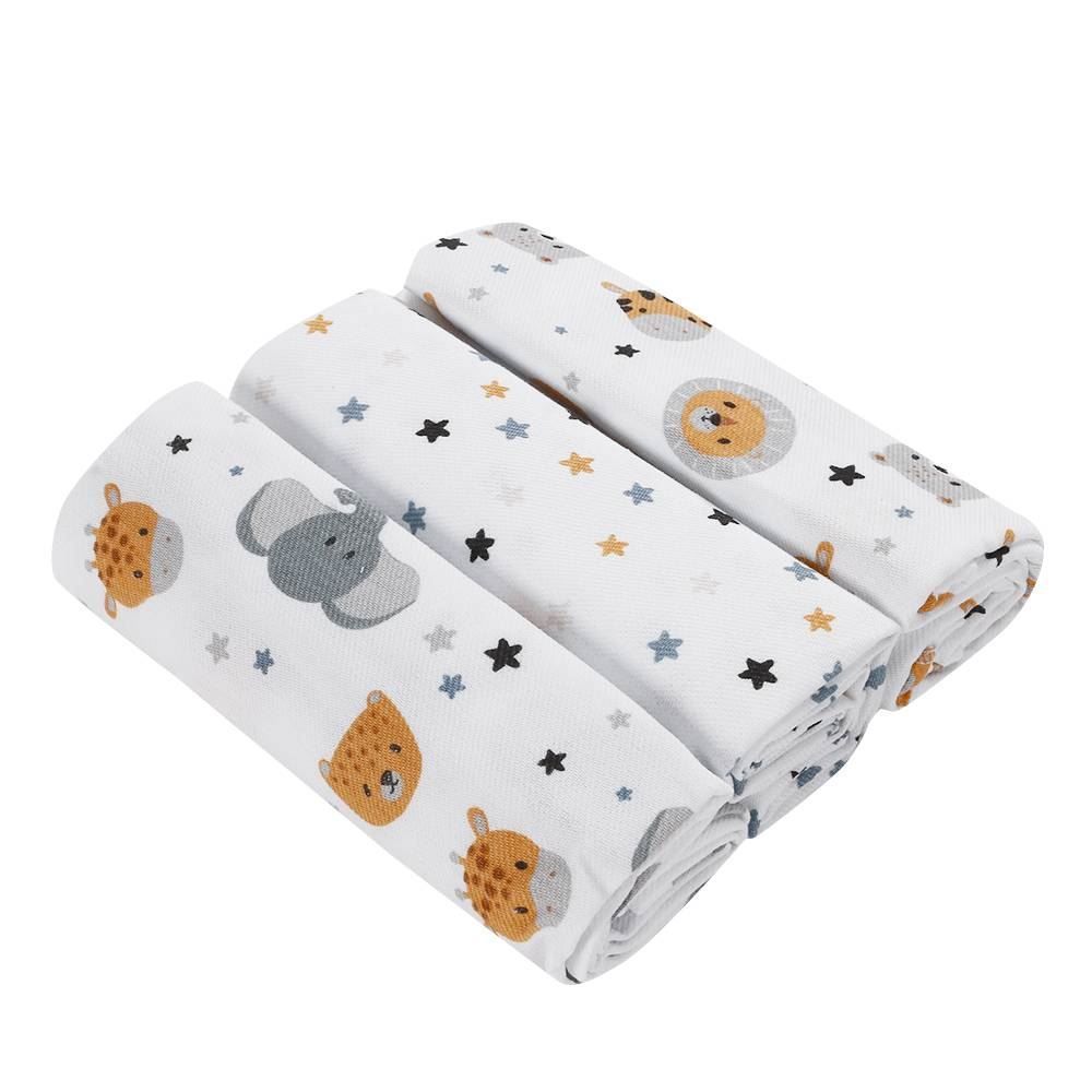 Kit Cueiro Com 3 Peças 80X80cm Havan Baby - Safari