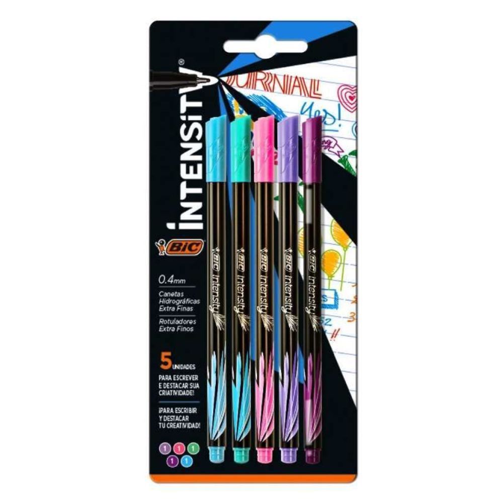Kit De Canetas Hidrográficas Intensity Bic - 971111