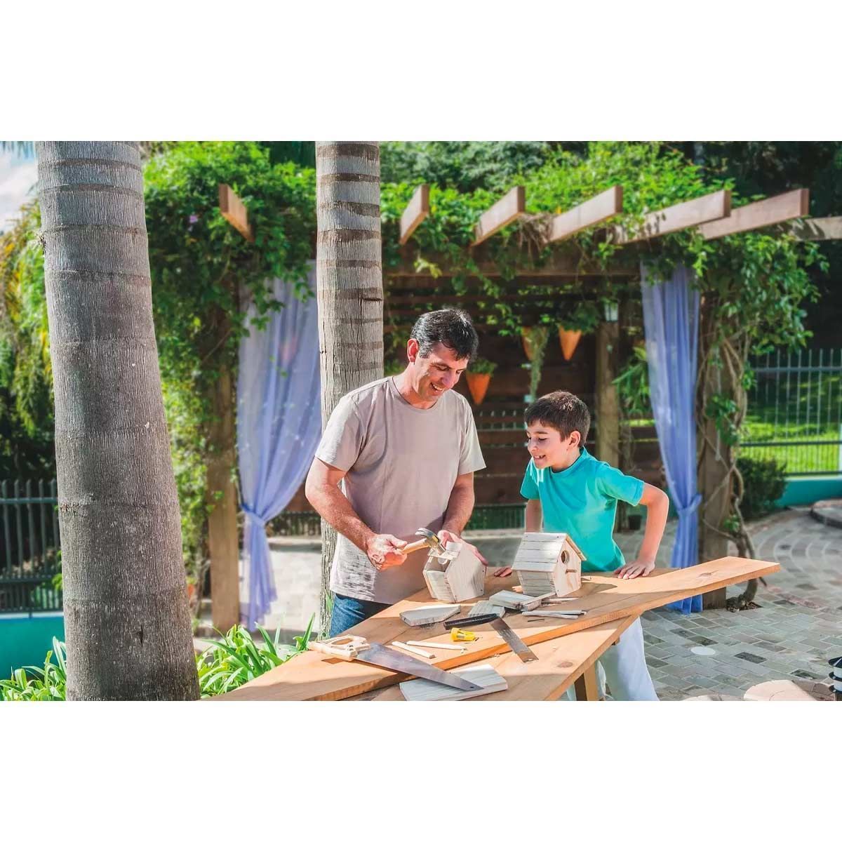 Kit De Ferramentas Tramontina Com Martelo Estilete Alicate E Trena 4 Peças - DIVERSOS