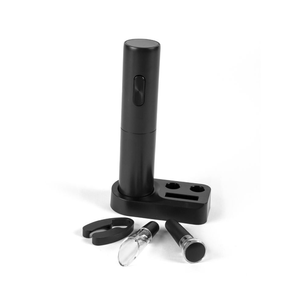 Kit De Vinho Elétrico Havan Casa 5 Peças - Preto