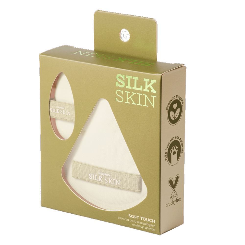 Kit Esponja De Pó Silk Skin Soft Touch Ruby Rose