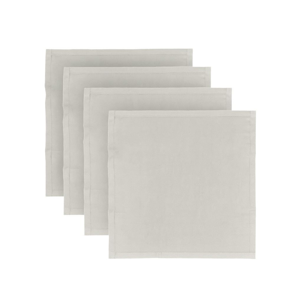 Kit Guardanapo Elegance Havan Casa 4 Peças - Prata