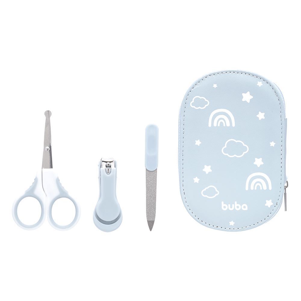 Kit Manicure Com Case Buba - Azul Claro