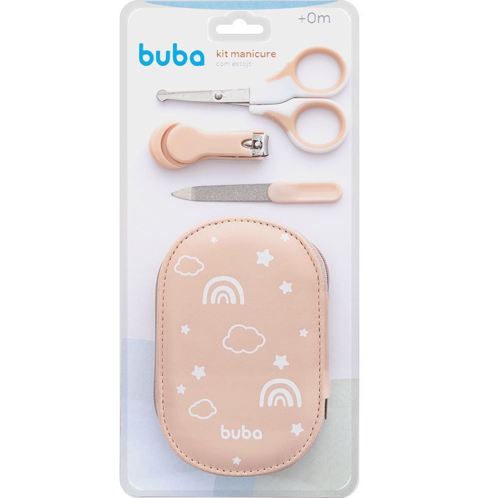 Kit Manicure Com Case Buba - Rosa Claro