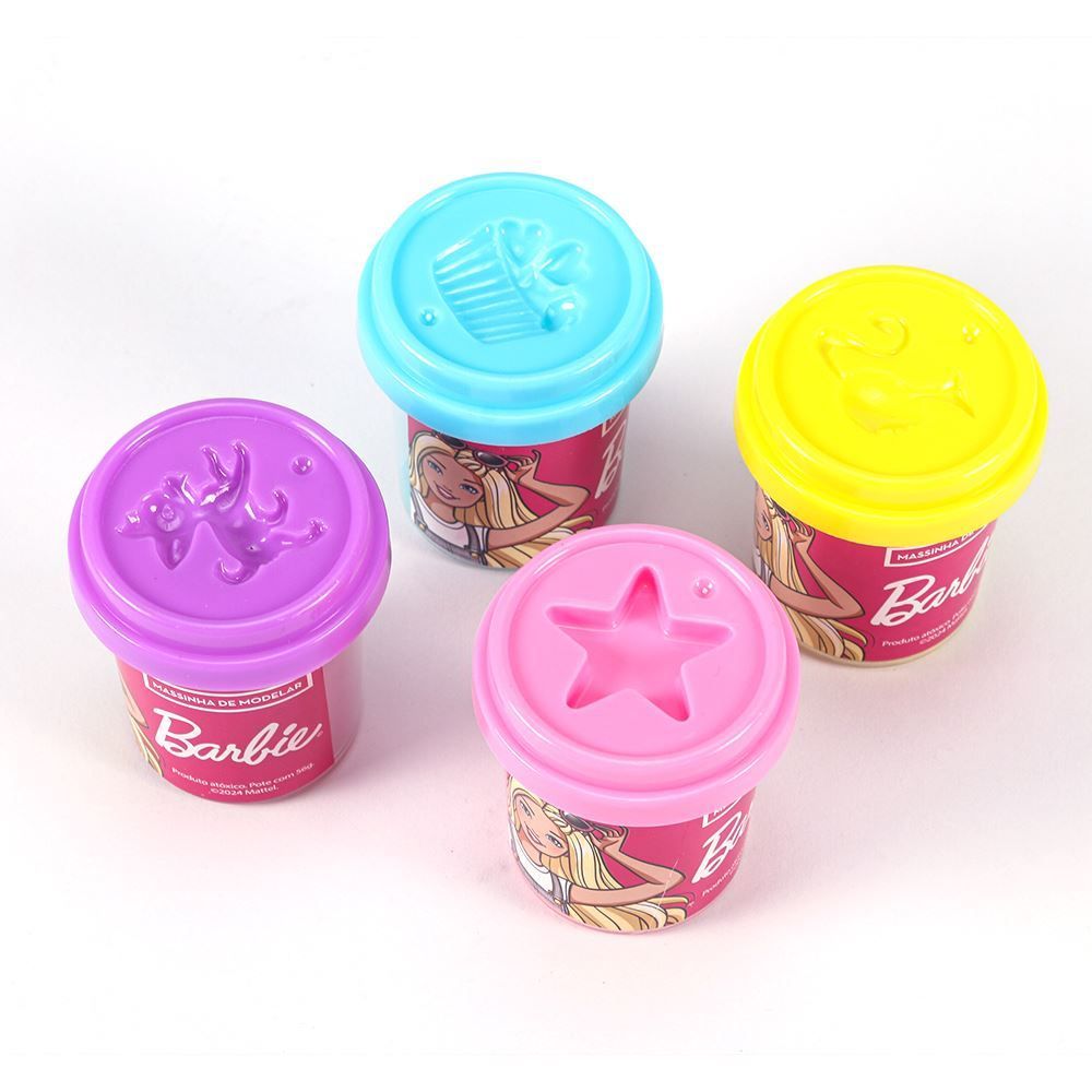 Kit Massinha Barbie 4 Potes Fun -  F0012-6