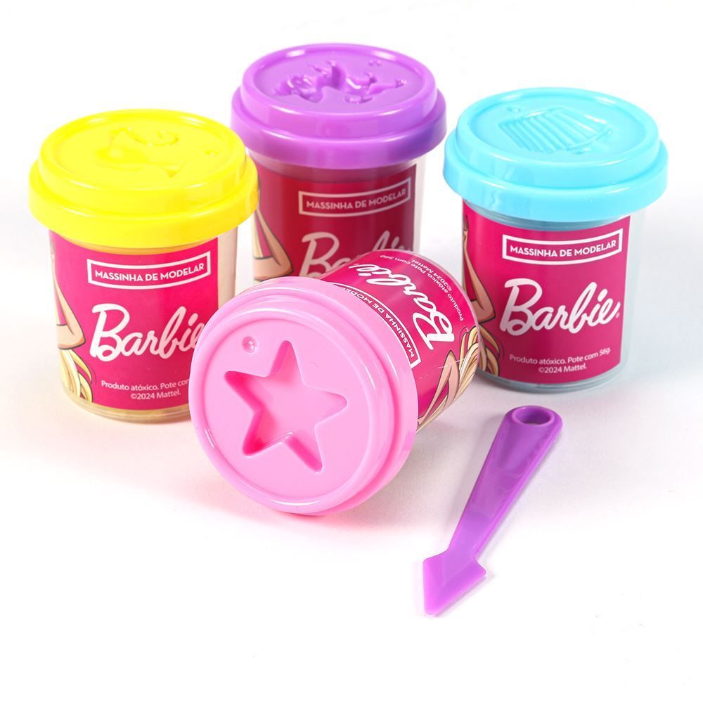 Kit Massinha Barbie 4 Potes Fun -  F0012-6