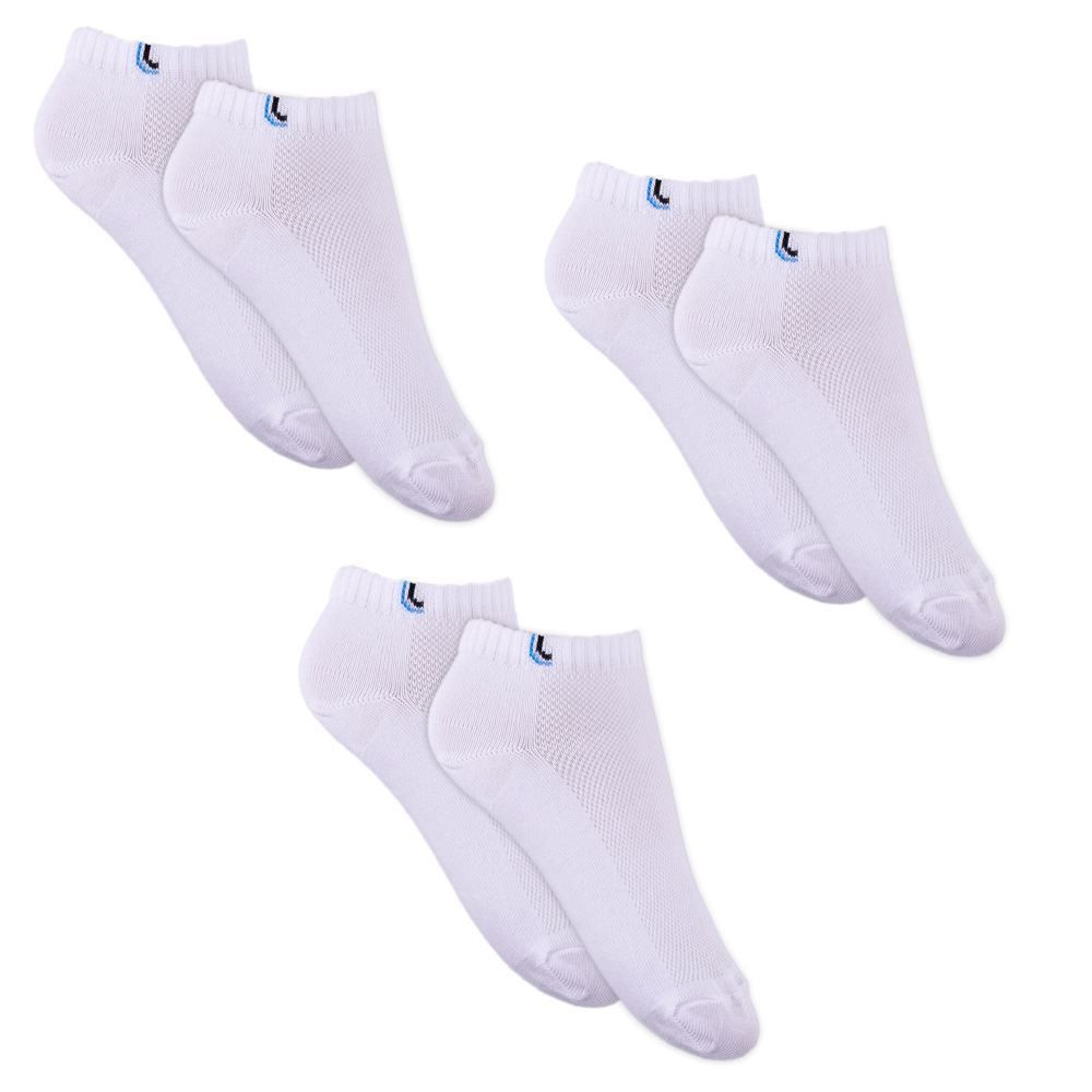 Kit Meia Com 03 Pares Soquete 37-40 Lupo - Branco