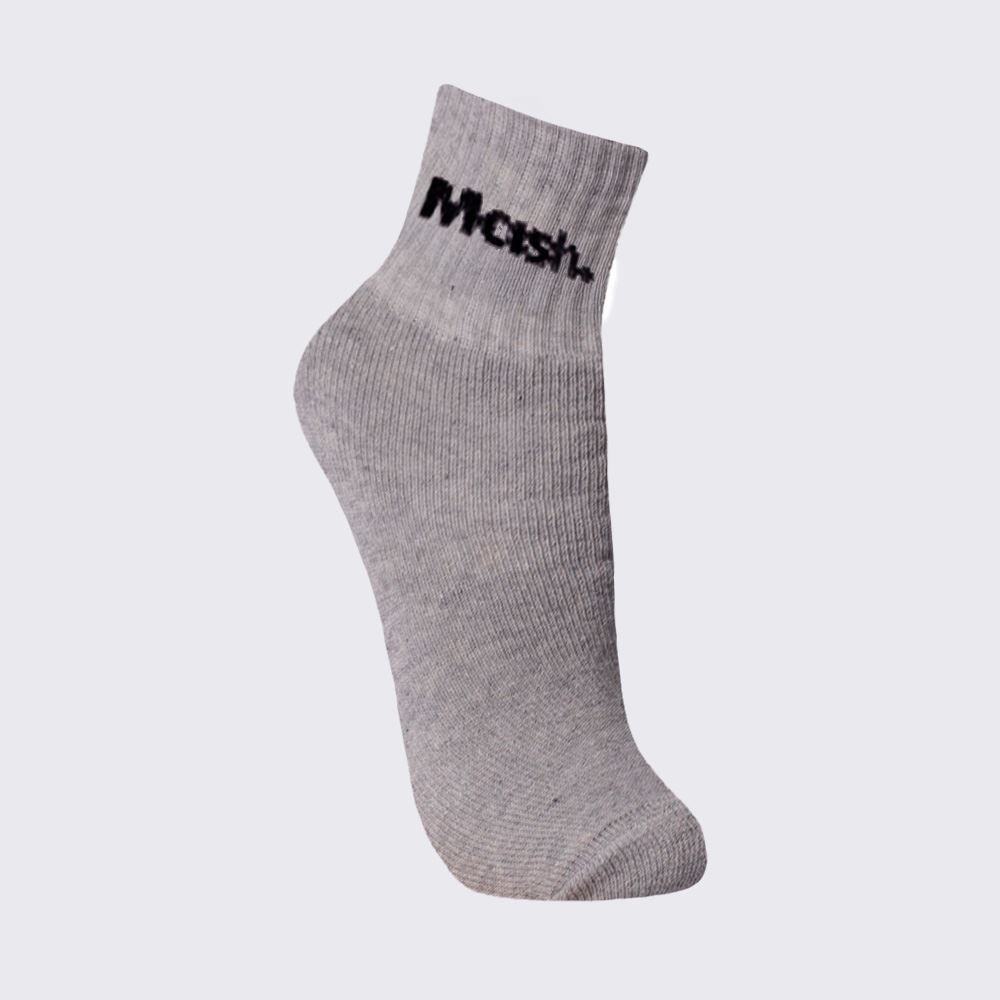 Kit Meia Masculina com 3 Pares Cano Curto Esportivo Mash - Pt/Cz/Pt 39/43