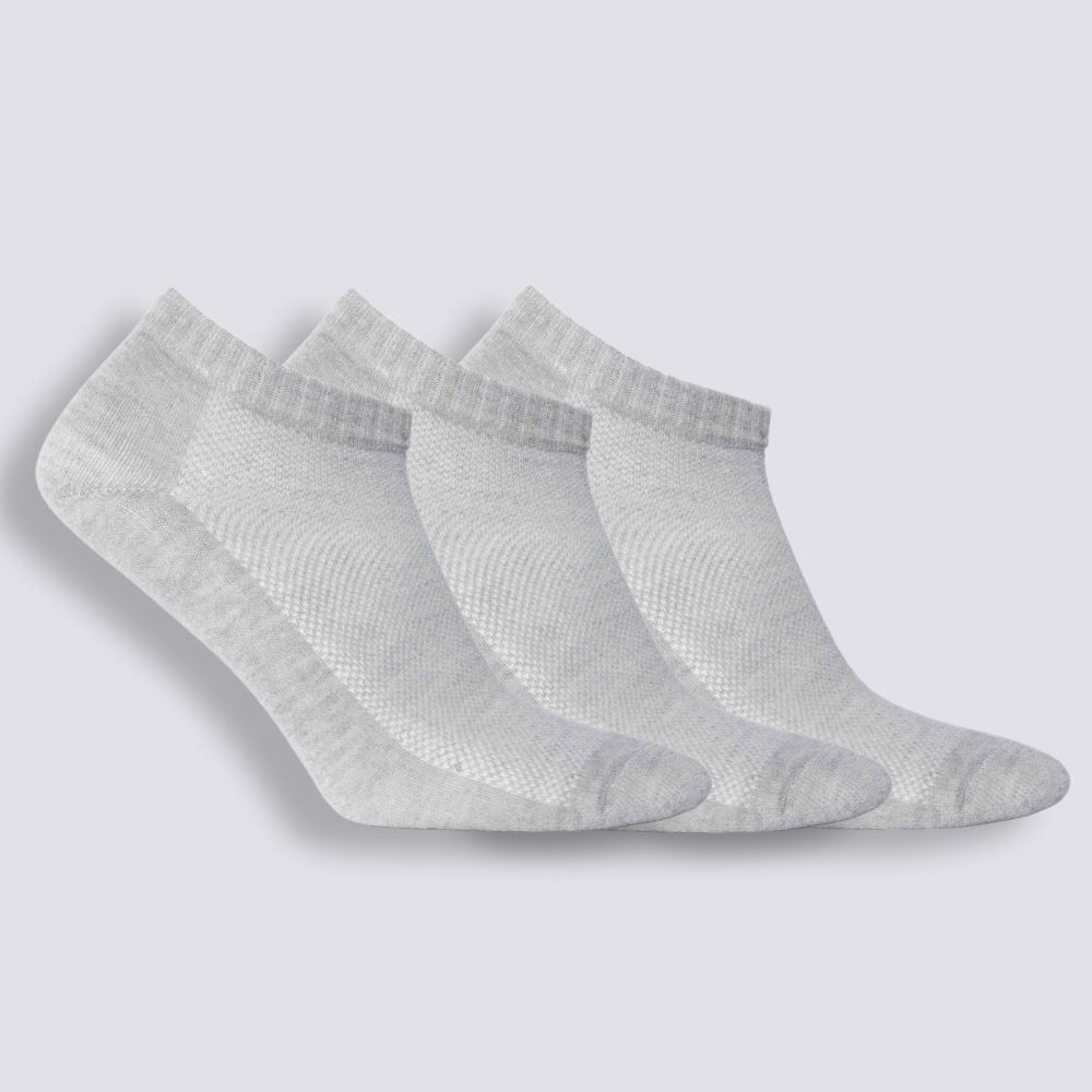 Kit Meia Masculina Com 3 Pares Cano Curto Risk - CINZA 39/43