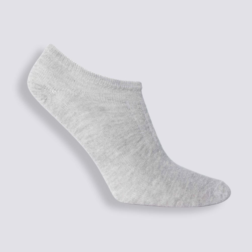 Kit Meia Masculina Com 3 Pares Cano Invisível Risk - CINZA 39/43