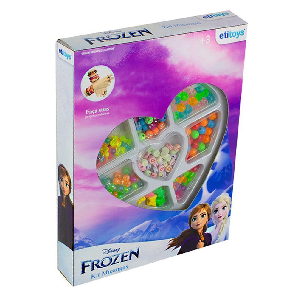 Kit Miçanga Frozen 140 Peças Etitoys - YD-176