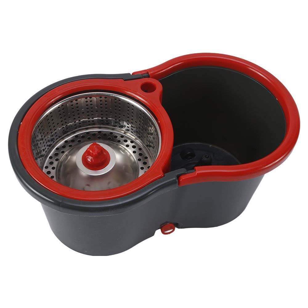 Kit Mop Giratório Pro Powermaid 13L Camesa - Vermelho com Cinza