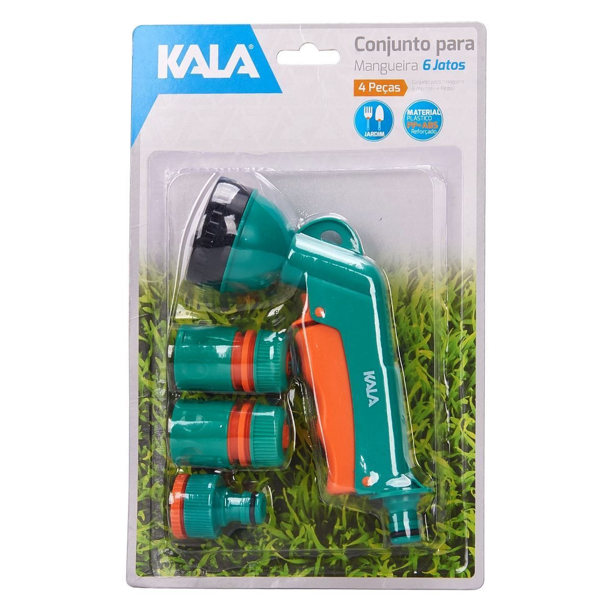 Kit Para Mangueira De Jardim 6 Jatos 4 Peças Kala - Verde