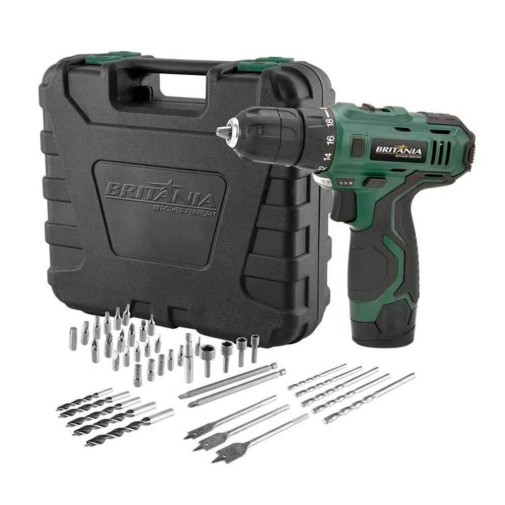 Parafusadeira Britânia Bateria Litio 12 Volts Bpf03mf - Bivolt