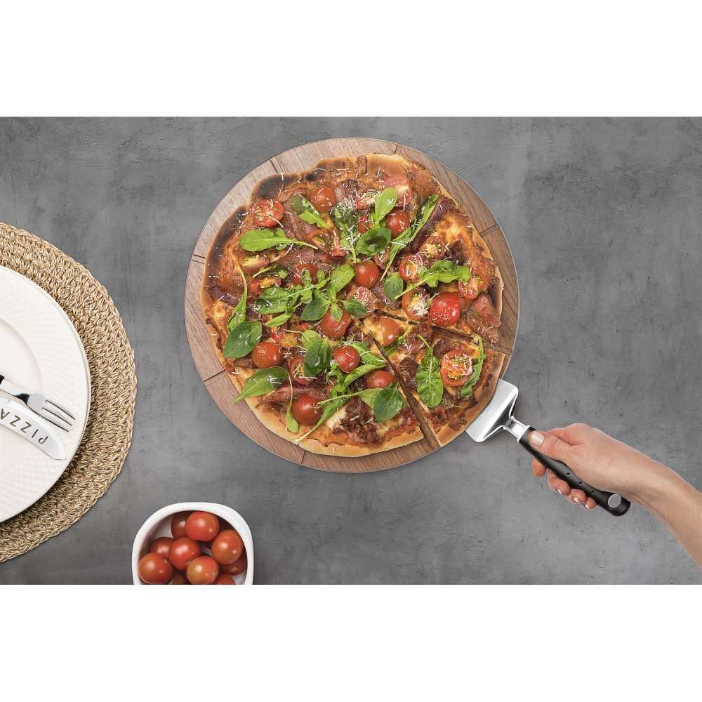 Kit Pizza Tramontina Lâminas Em Aço Inox Cabos De Polipropileno 14 Pçs - Aço Inox
