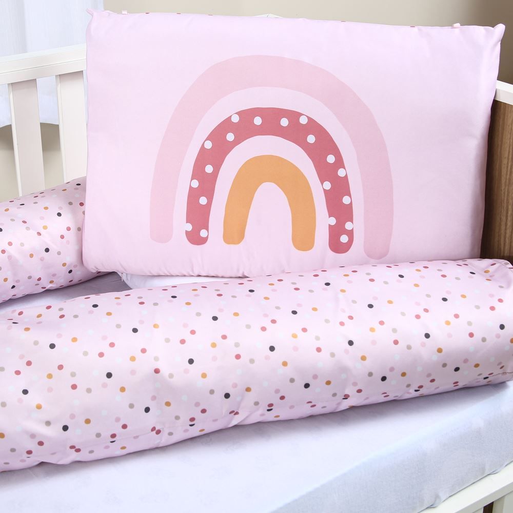Kit Protetor De Berço Slim Havan Baby 3 Pçs - Rainbow