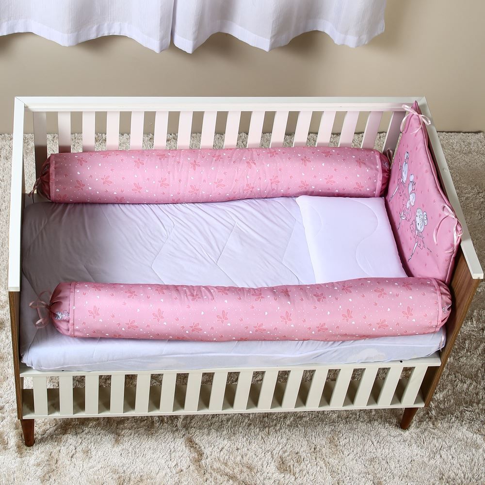 Kit Protetor De Berço Slim Havan Baby 3 Pçs - Bailarina