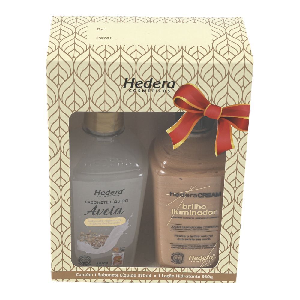 Kit Sabonete Líquido Aveia E Loção Iluminadora Hedera - Feminino