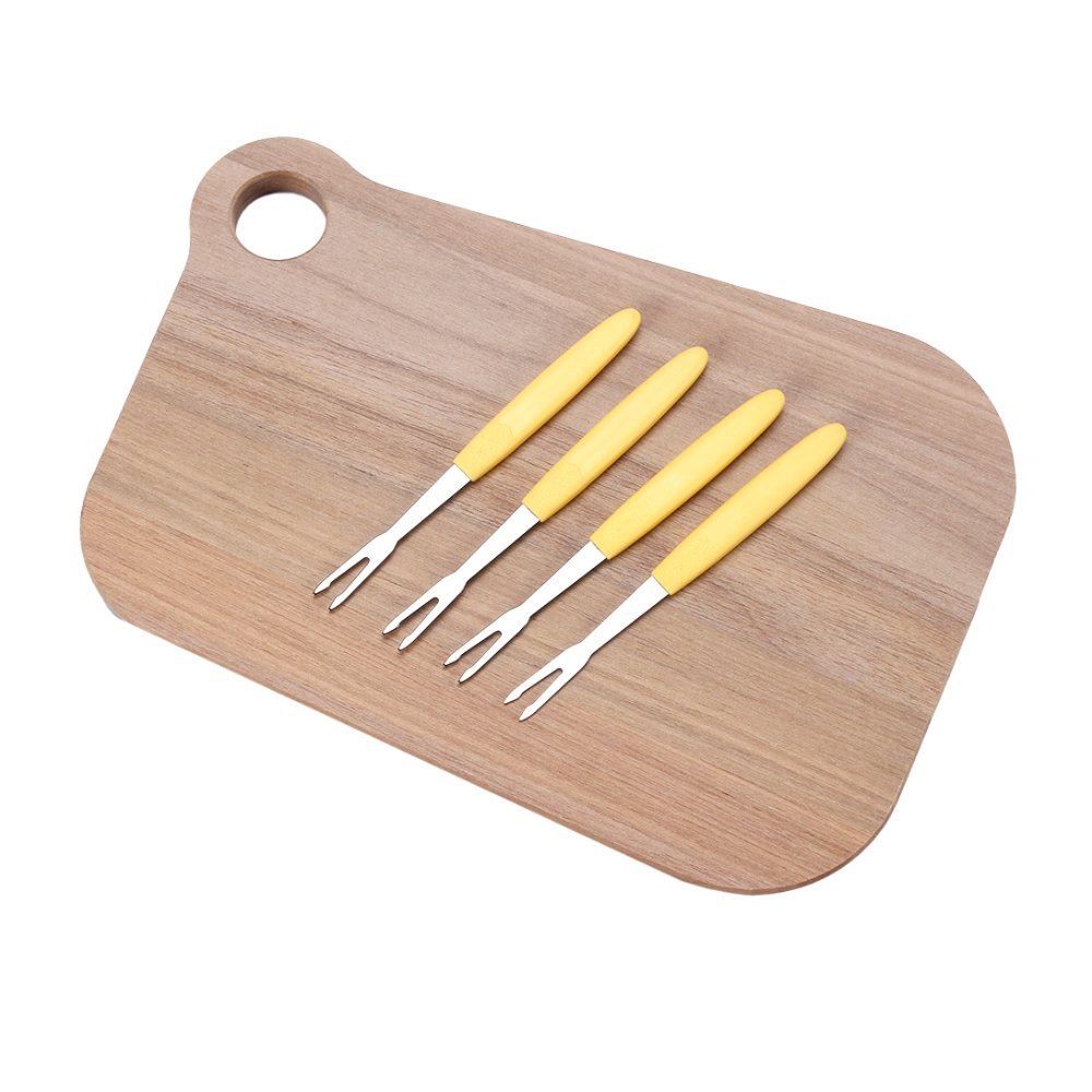 Jogo De Tábua Com Garfos Petisco Tramontina 5 Peças - Sortido