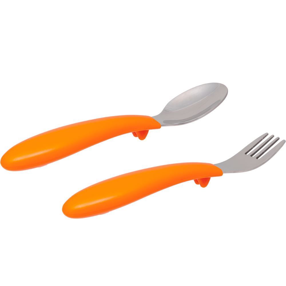 Kit Talheres Infantil Garfo E Colher Bubabzoo Buba - Leão