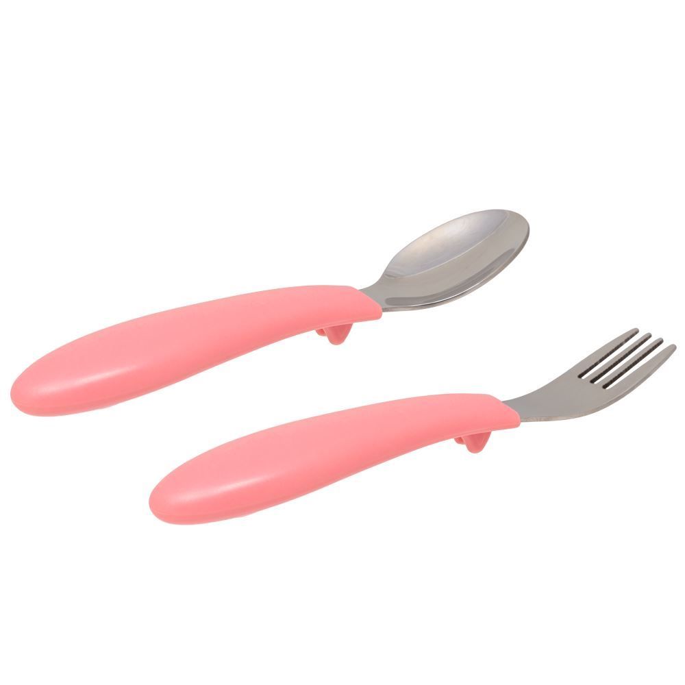 Kit Talheres Infantil Garfo E Colher Bubabzoo Buba - Unicórnio 