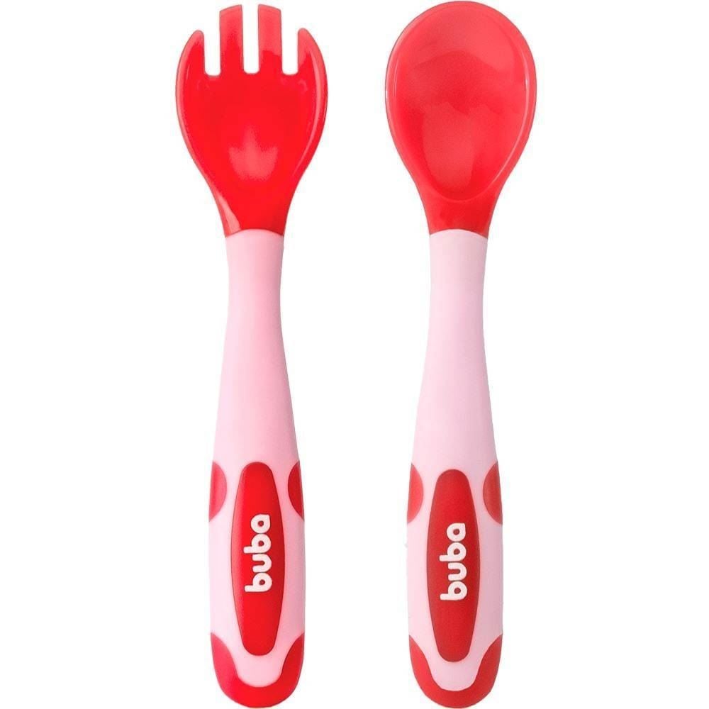 Kit Talheres Termossensíveis Buba - Rosa