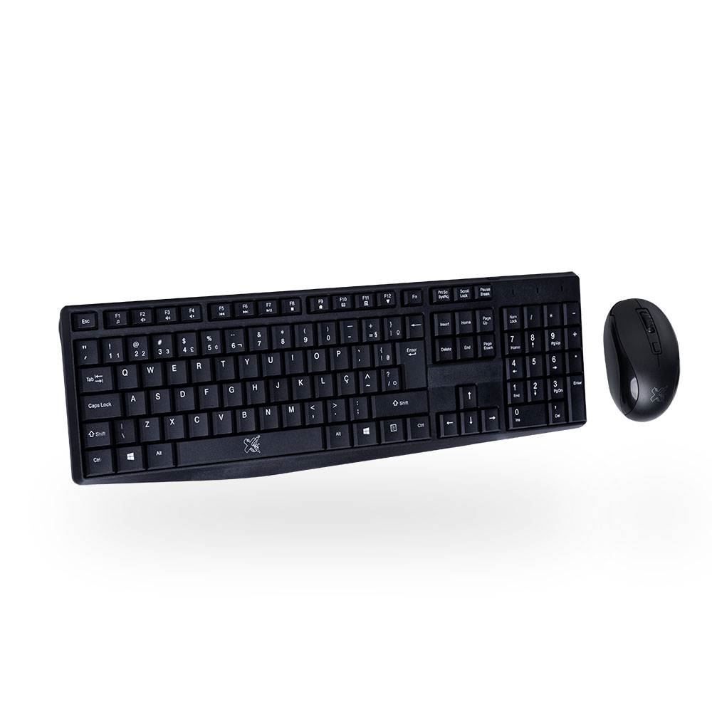 Kit Teclado E Mouse Maxprint Arteck Sem Fio - Preto