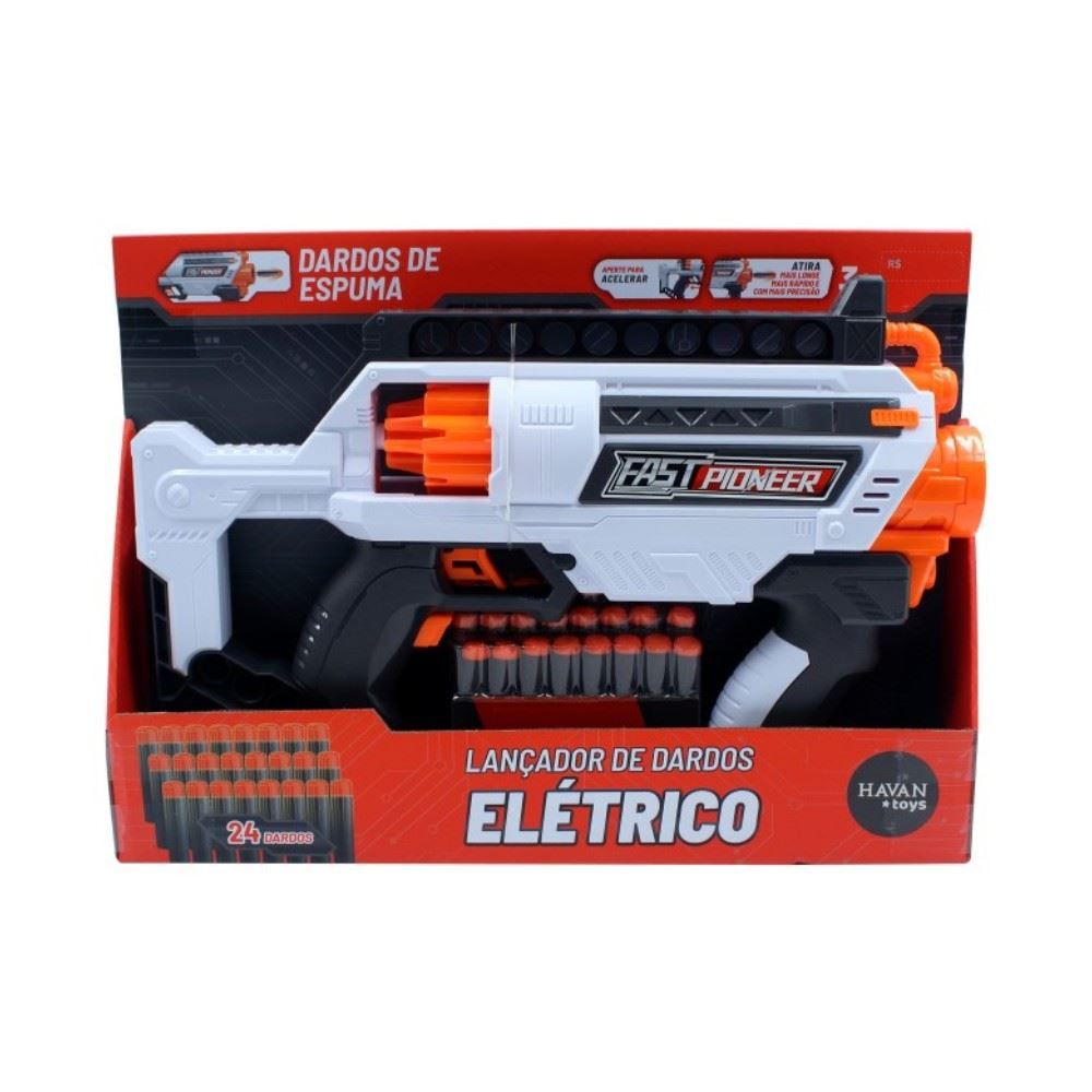 Lançador De Dardos Automático Com 24 Refis Havan Toys - ST78272
