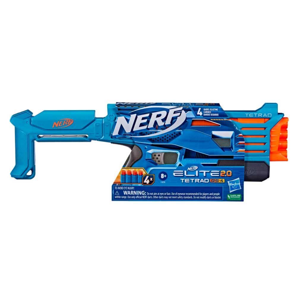 Lançador De Dardos Nerf Elite 2.0 Tetrad Qs4 Hasbro - F5026