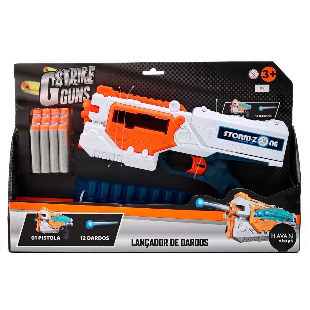 Lançador De Dardos Pente Branco Havan Toys - HBR0301