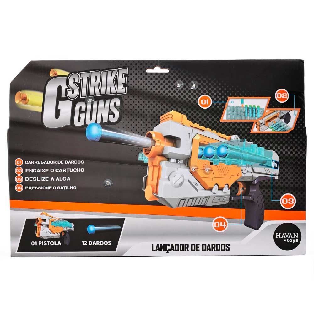 Lançador De Dardos Pente Branco Havan Toys - HBR0301